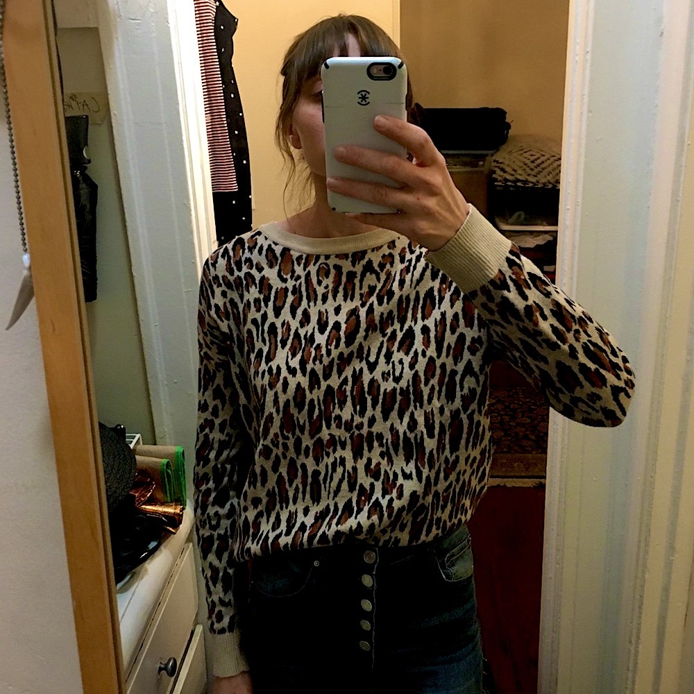 NWT leopard sweater  🐆